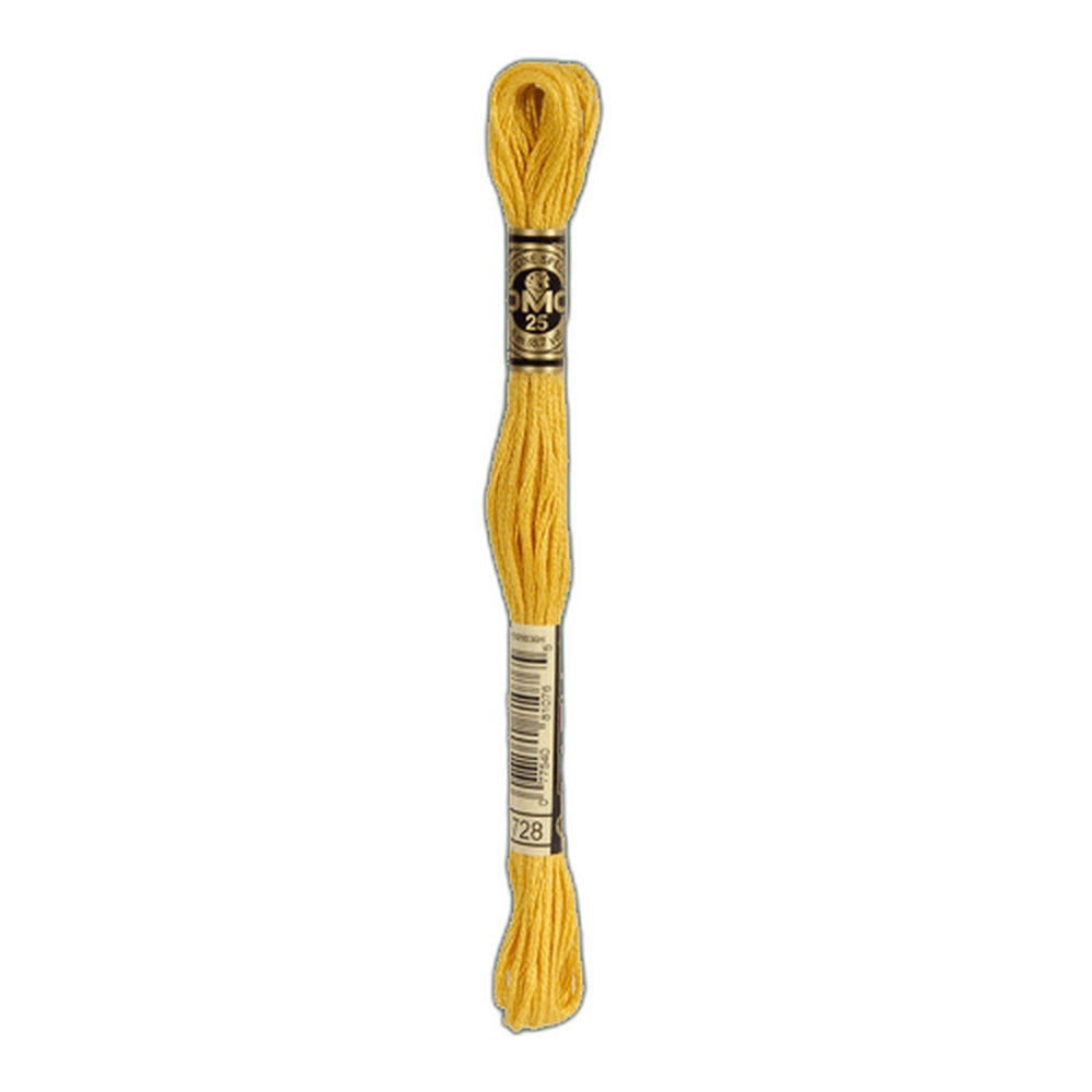 DMC 728 Topaz Stranded Cotton Embroidery Floss