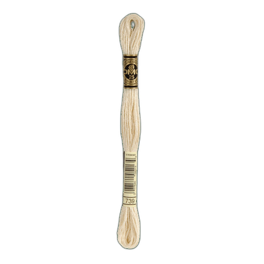 DMC 739 Ultra Very Light Tan Stranded Cotton Embroidery Floss