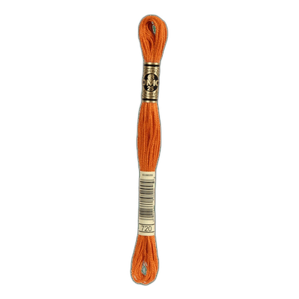 DMC 740 Tangerine Stranded Cotton Embroidery Floss