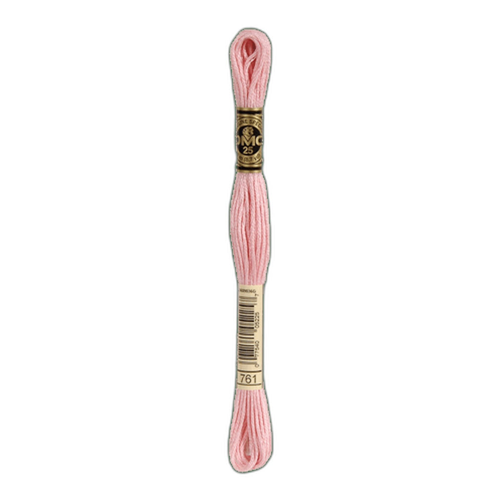 DMC 761 Light Salmon Stranded Cotton Embroidery Floss