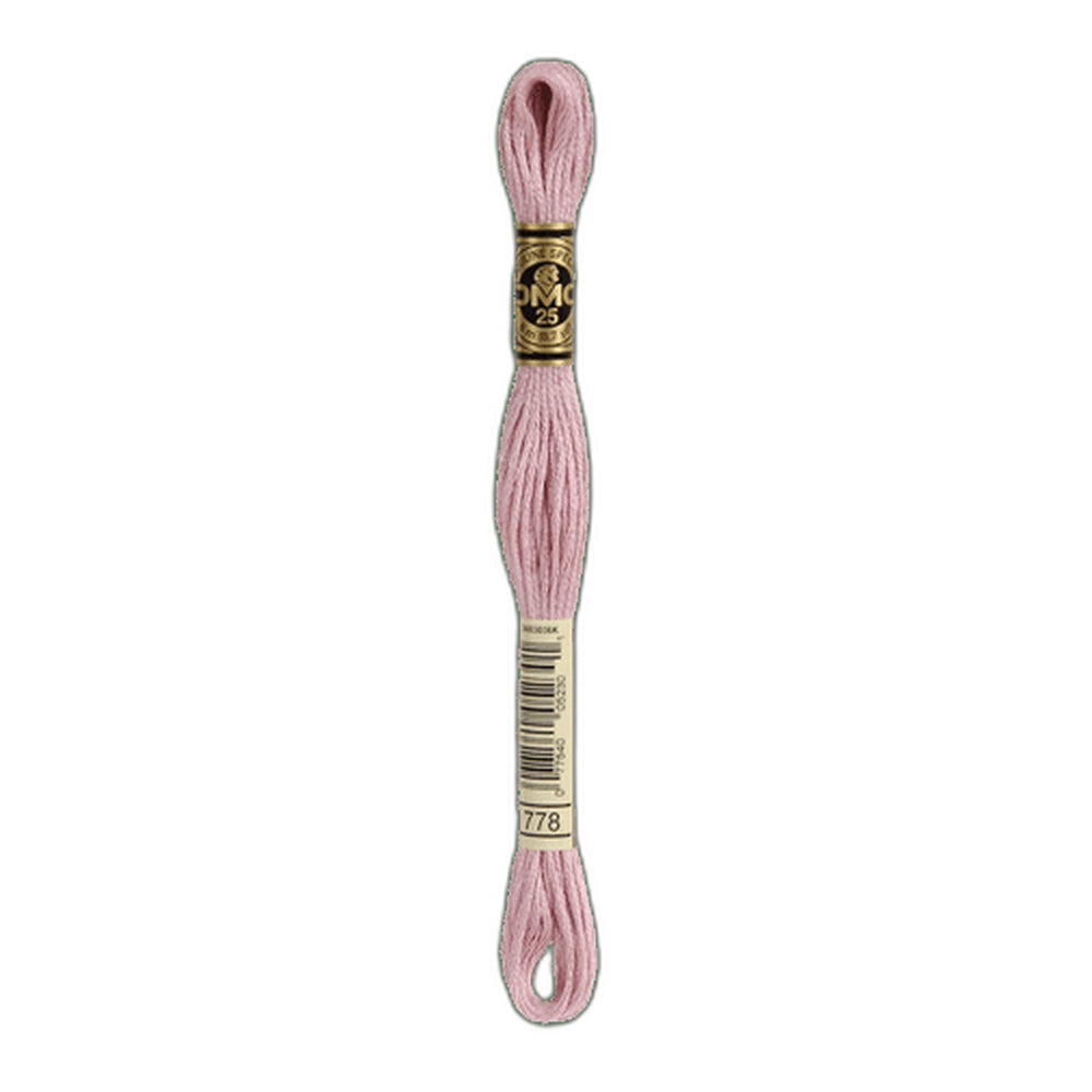 DMC 778 Very Light Antique Mauve Stranded Cotton Embroidery Floss