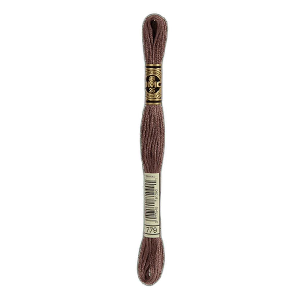 DMC 779 Dark Cocoa Stranded Cotton Embroidery Floss