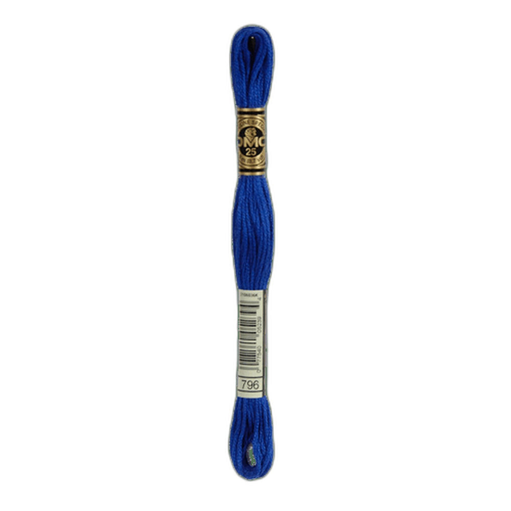 DMC 796 Dark Royal Blue Stranded Cotton Embroidery Floss