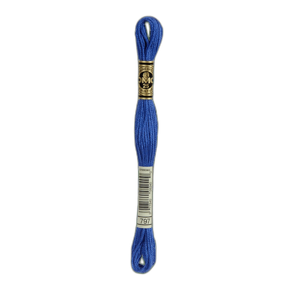 DMC 797 Royal Blue Stranded Cotton Embroidery Floss
