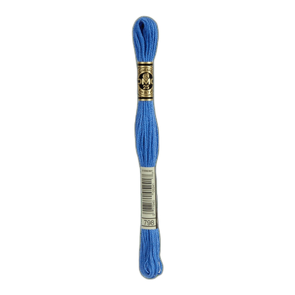 DMC 798 Dark Delft Blue Stranded Cotton Embroidery Floss