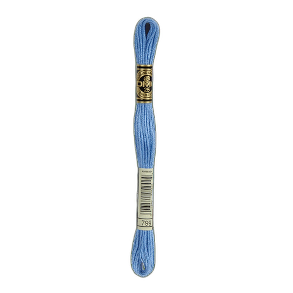 DMC 799 Medium Delft Blue Stranded Cotton Embroidery Floss