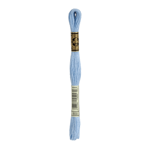 DMC 800 Pale Delft Blue Stranded Cotton Embroidery Floss