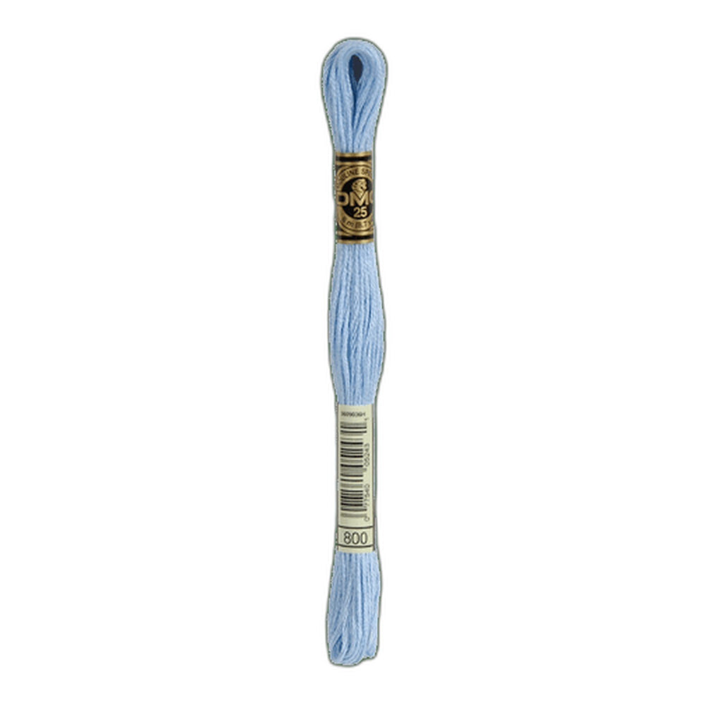 DMC 800 Pale Delft Blue Stranded Cotton Embroidery Floss