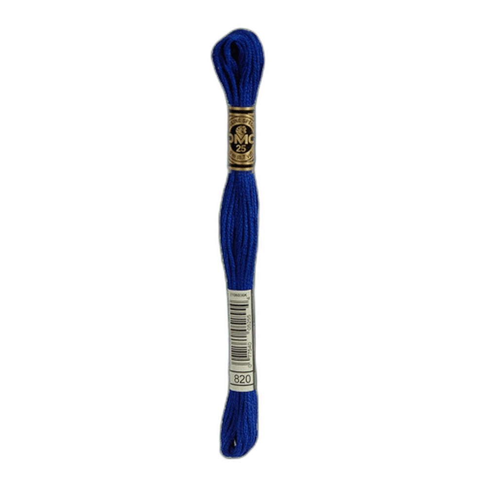 DMC 820 Very Dark Royal Blue Stranded Cotton Embroidery Floss