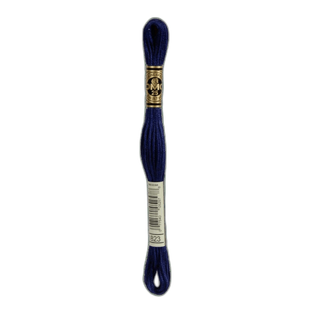 DMC 823 Dark Navy Blue Stranded Cotton Embroidery Floss