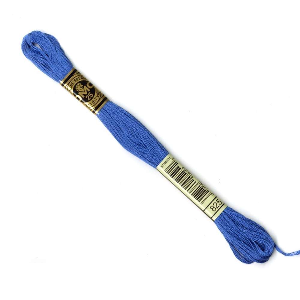 DMC 825 Dark Blue Stranded Cotton Embroidery Floss