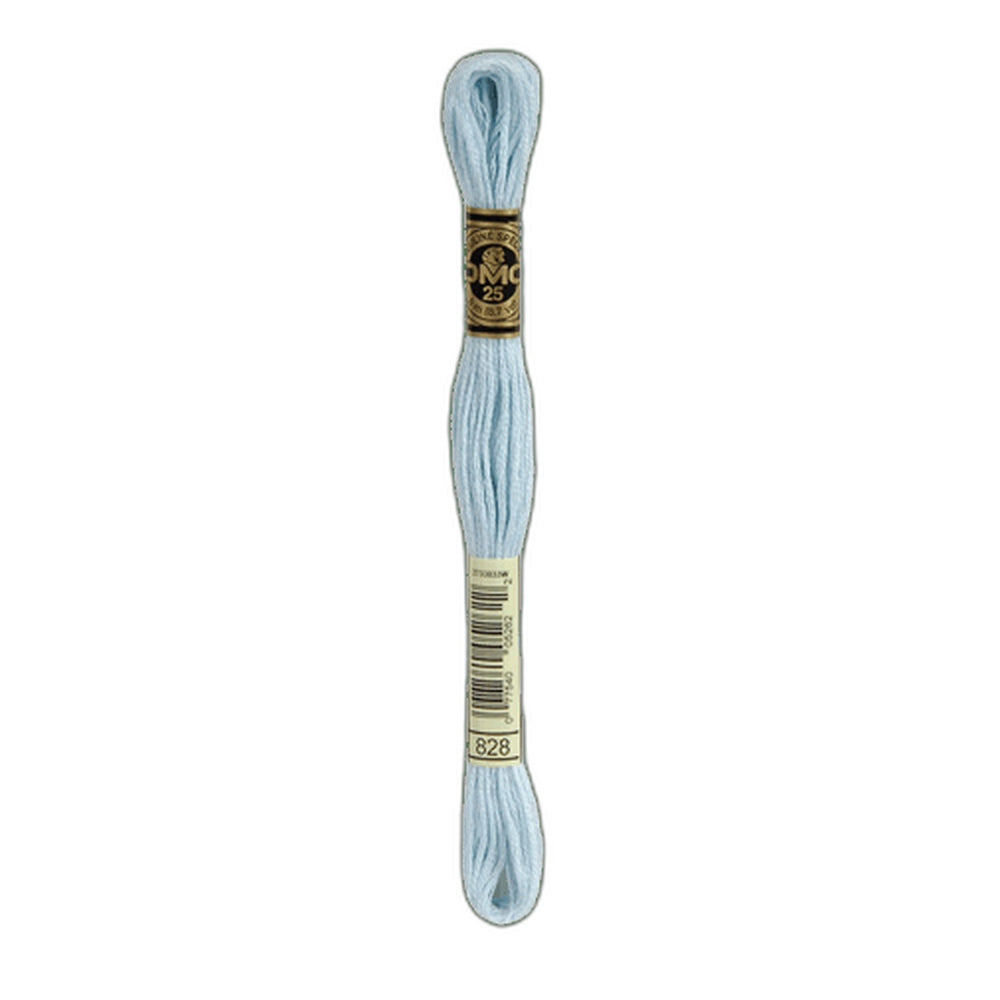 DMC 828 Ultra Very Light Blue Stranded Cotton Embroidery Floss