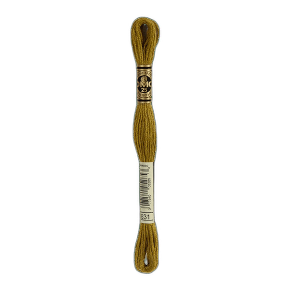 DMC 831 Medium Golden Olive Stranded Cotton Embroidery Floss