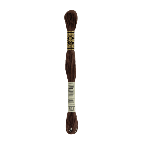 DMC 838 Very Dark Beige Brown Stranded Cotton Embroidery Floss
