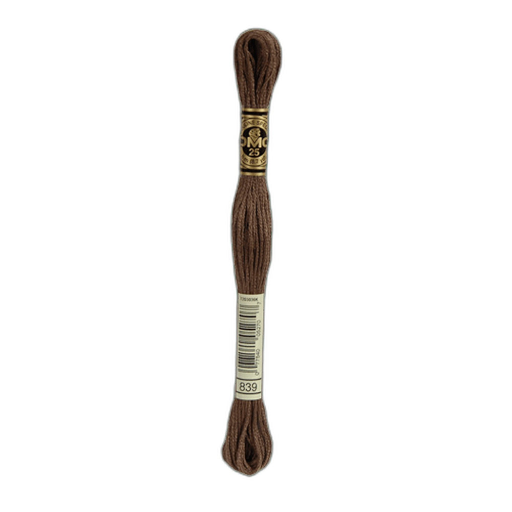 DMC 839 Dark Beige Brown Stranded Cotton Embroidery Floss