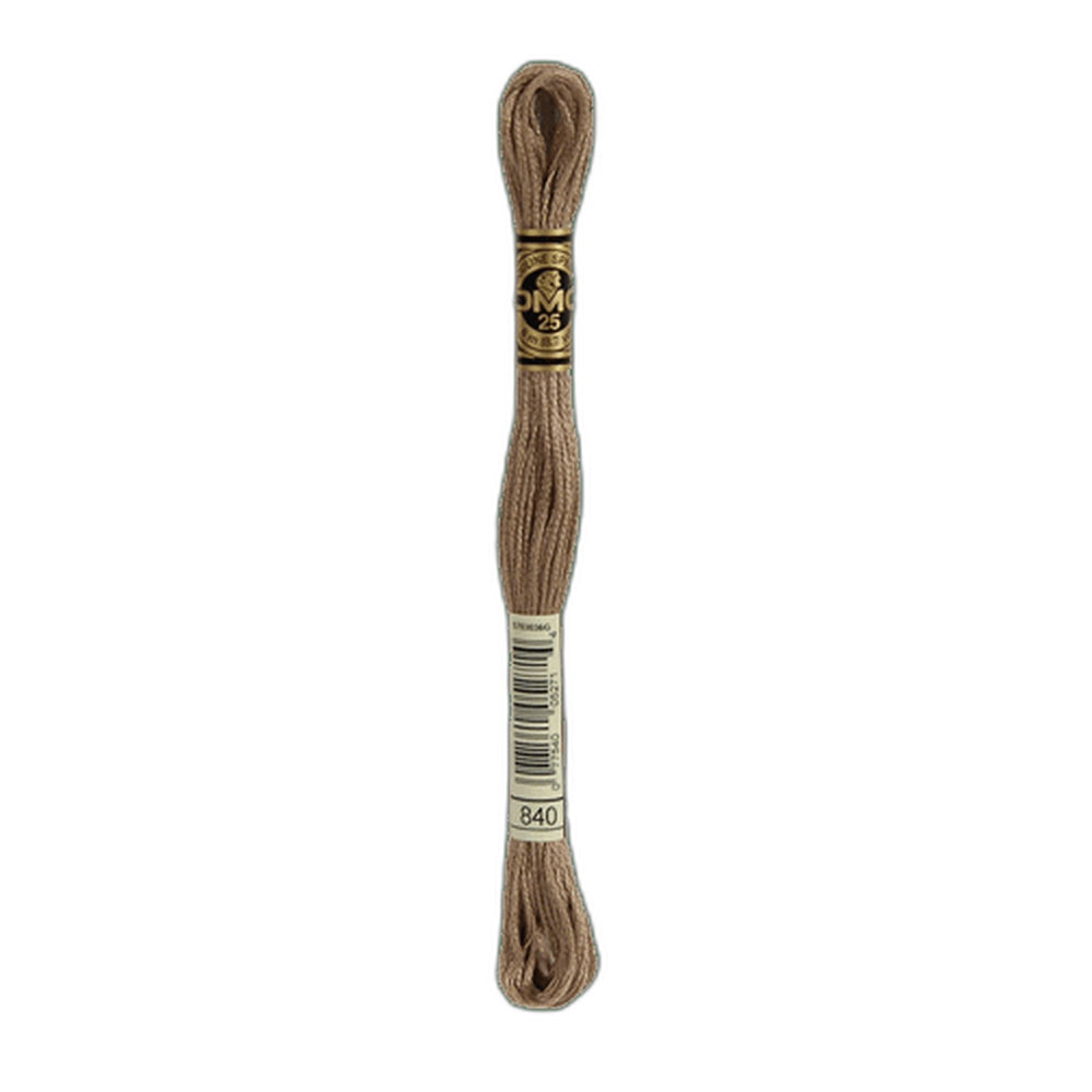 DMC 840 Medium Beige Brown Stranded Cotton Embroidery Floss