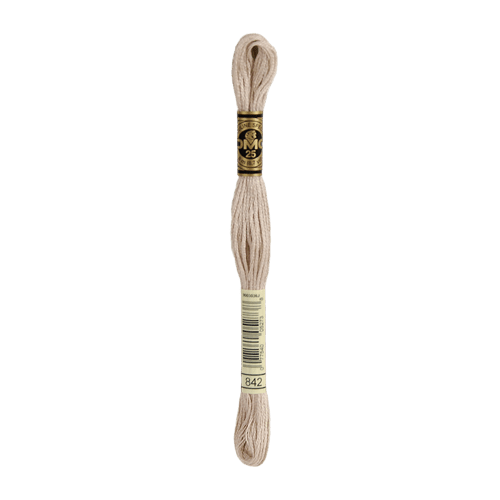 DMC 842 Very Light Beige Brown Stranded Cotton Embroidery Floss