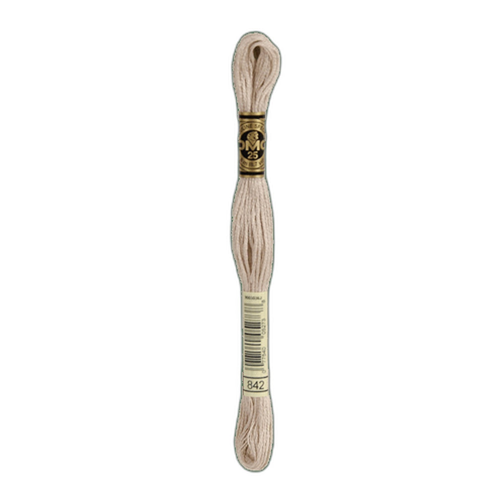 DMC 842 Very Light Beige Brown Stranded Cotton Embroidery Floss