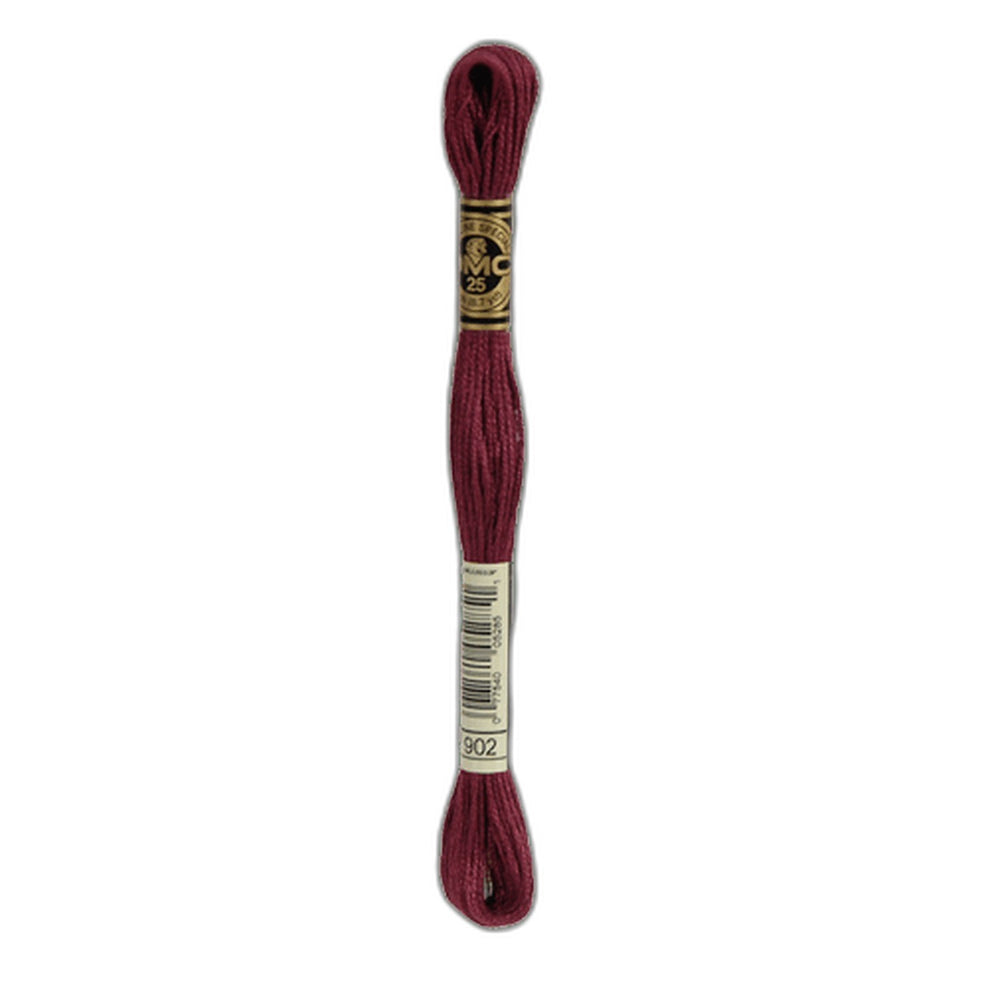 DMC 902 Very Dark Garnet Stranded Cotton Embroidery Floss