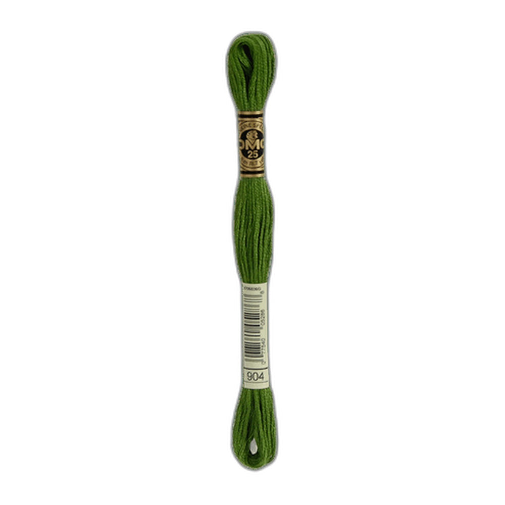 DMC 904 Very Dark Parrot Green Stranded Cotton Embroidery Floss