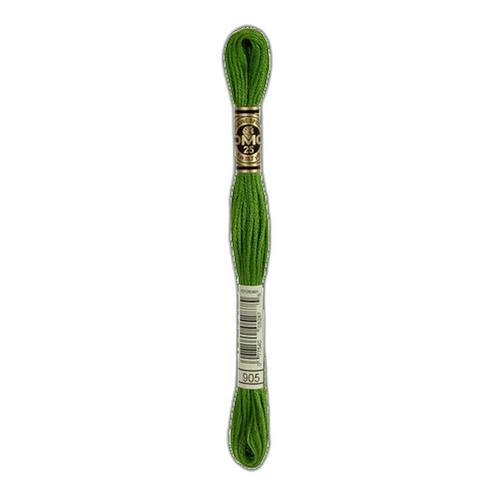 DMC 905 Dark Parrot Green Stranded Cotton Embroidery Floss