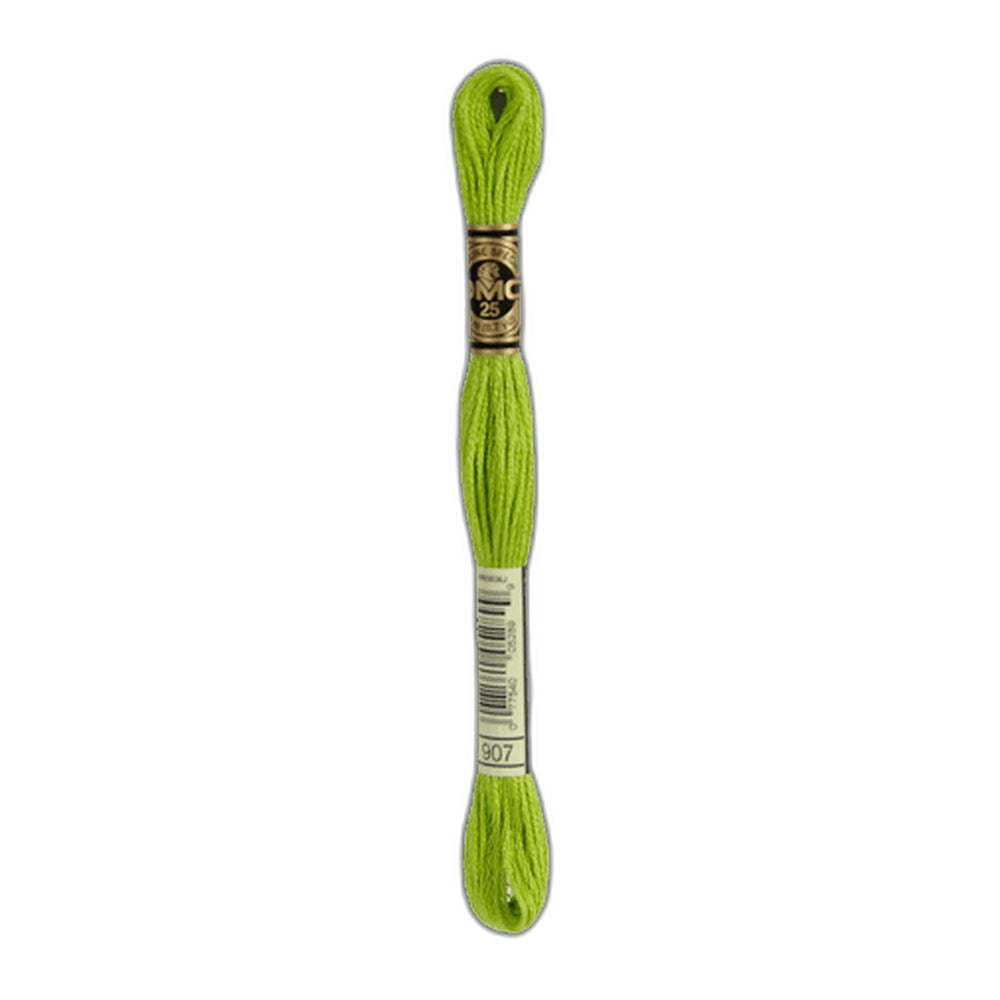 DMC 907 Light Parrot Green Stranded Cotton Embroidery Floss