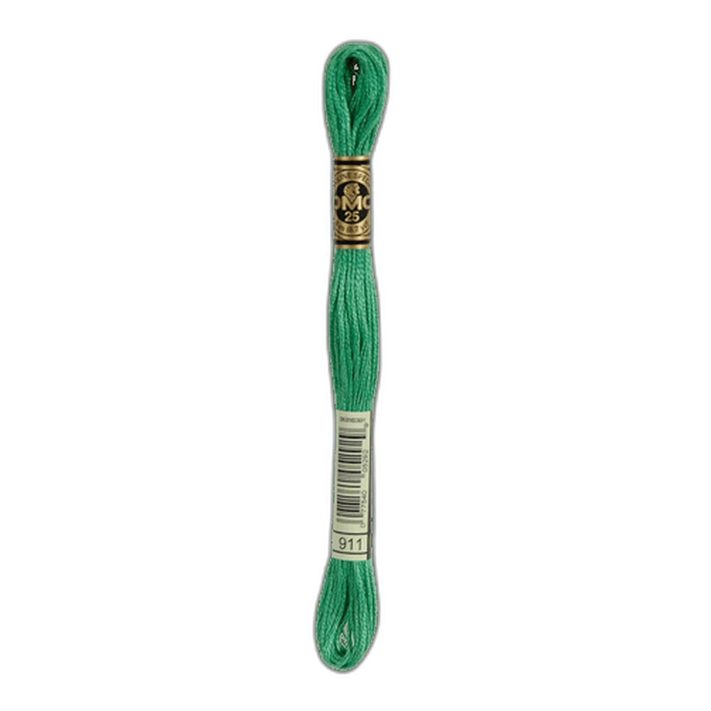 DMC 911 Medium Emerald Green Stranded Cotton Embroidery Floss
