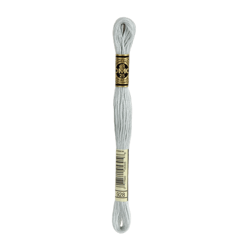 DMC 928 Very Light Grey Green Stranded Cotton Embroidery Floss