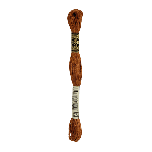 DMC 975 Dark Golden Brown Stranded Cotton Embroidery Floss