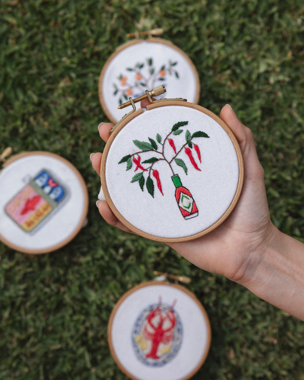 Tabasco Chillies embroidery design