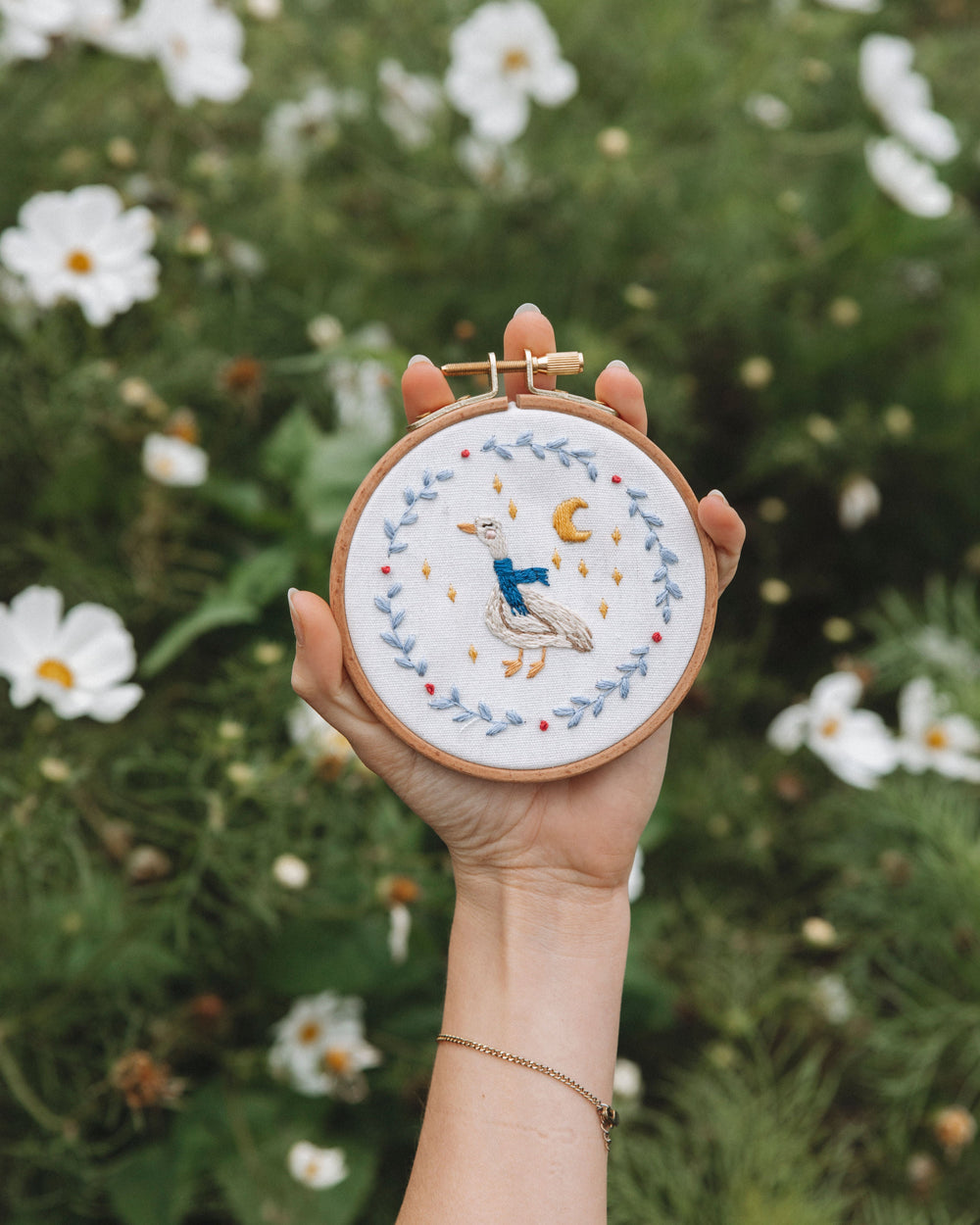 Cozy Goose embroidery design