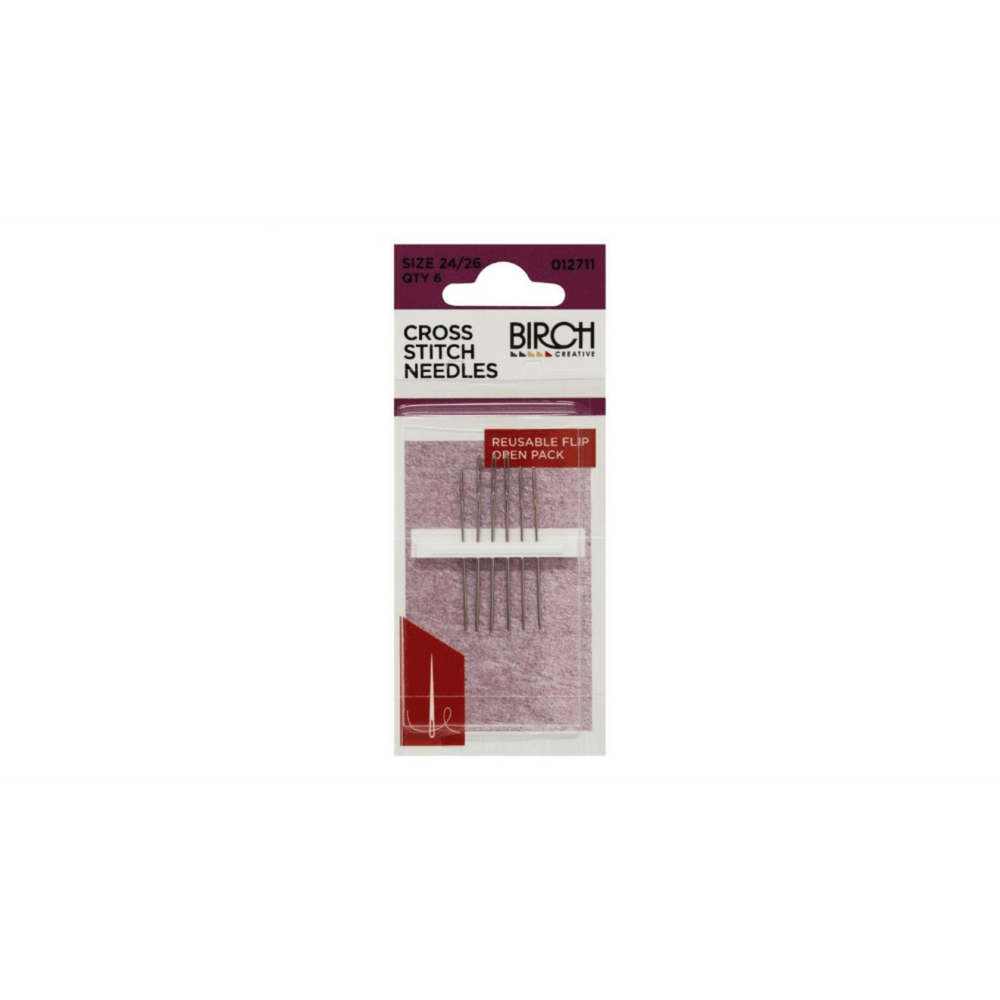 Birch Cross Stitch Needles size 24/26 - Crafty Hobbies Australia