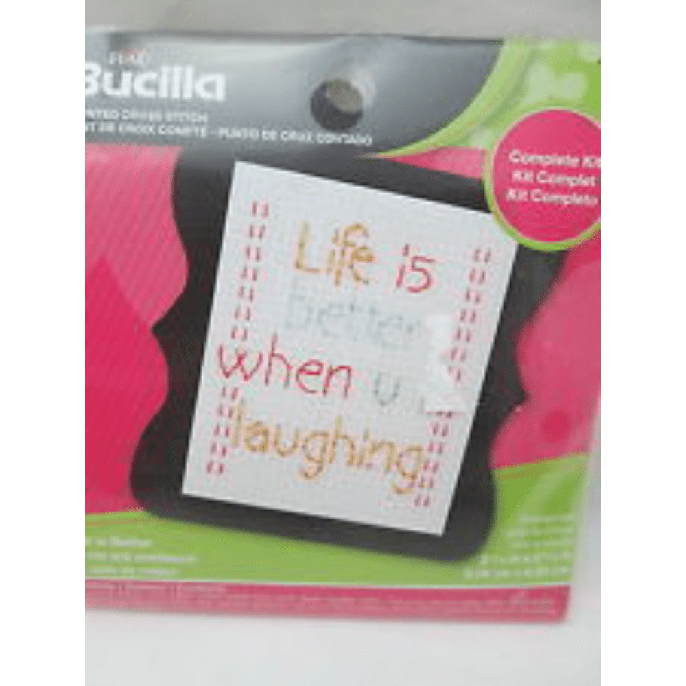 Bucilla Cross Stitch Kits Life Is Better When Ur Laughing - Crafty Hobbies Australia