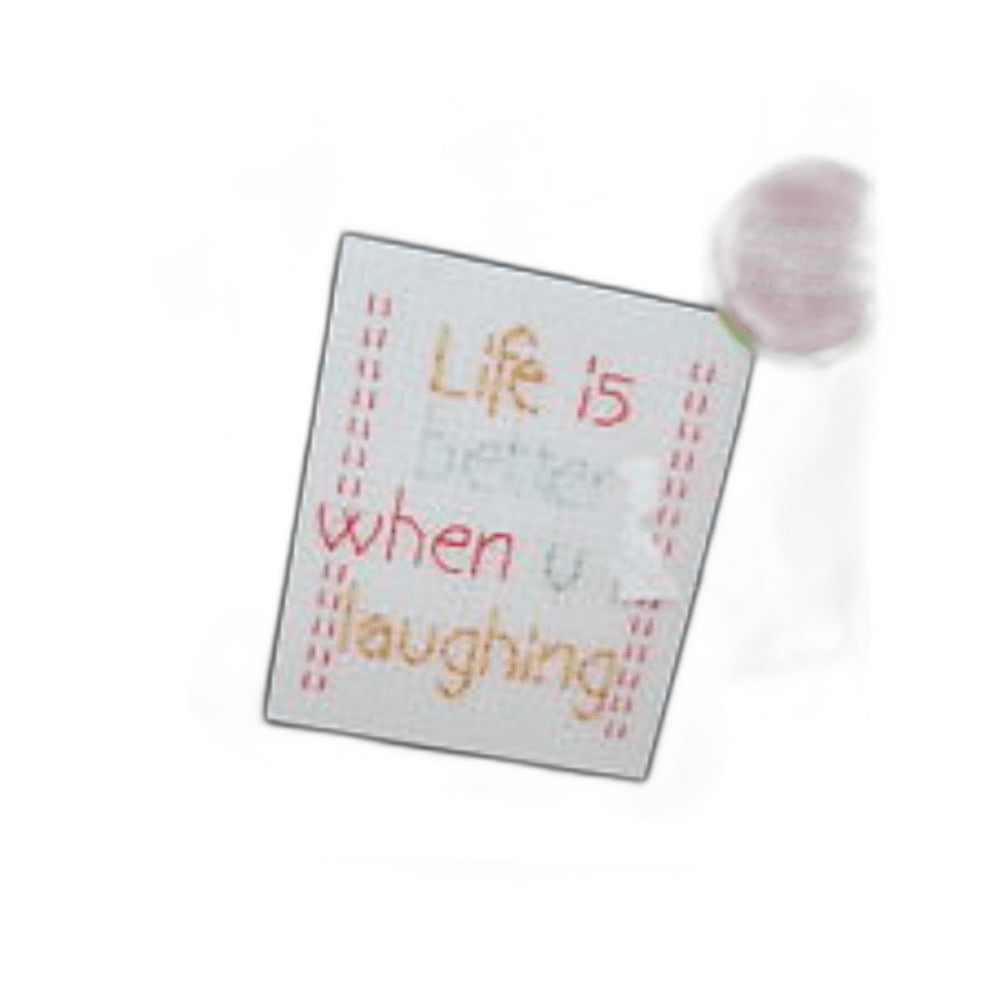 Bucilla Cross Stitch Kits Life Is Better When Ur Laughing - Crafty Hobbies Australia