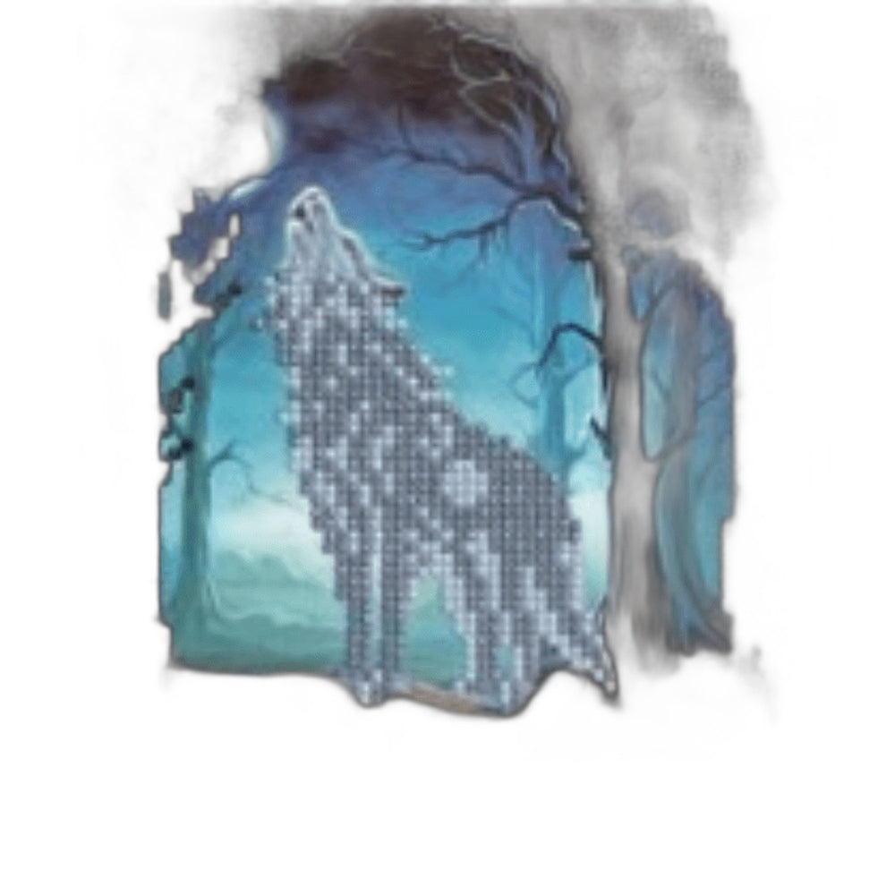 Crystal Art Howling Wolves - Crafty Hobbies Australia