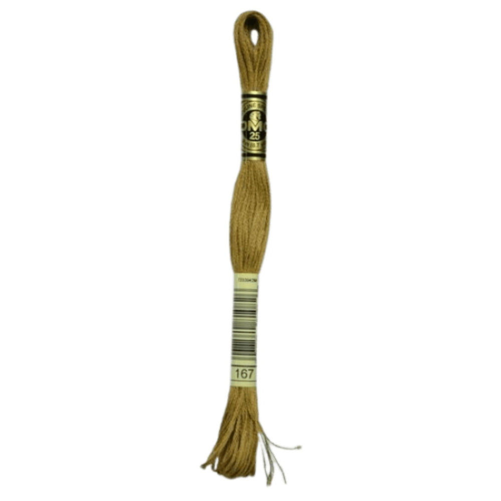 DMC 167 Very Dark Yellow Beige Stranded Cotton Embroidery Floss