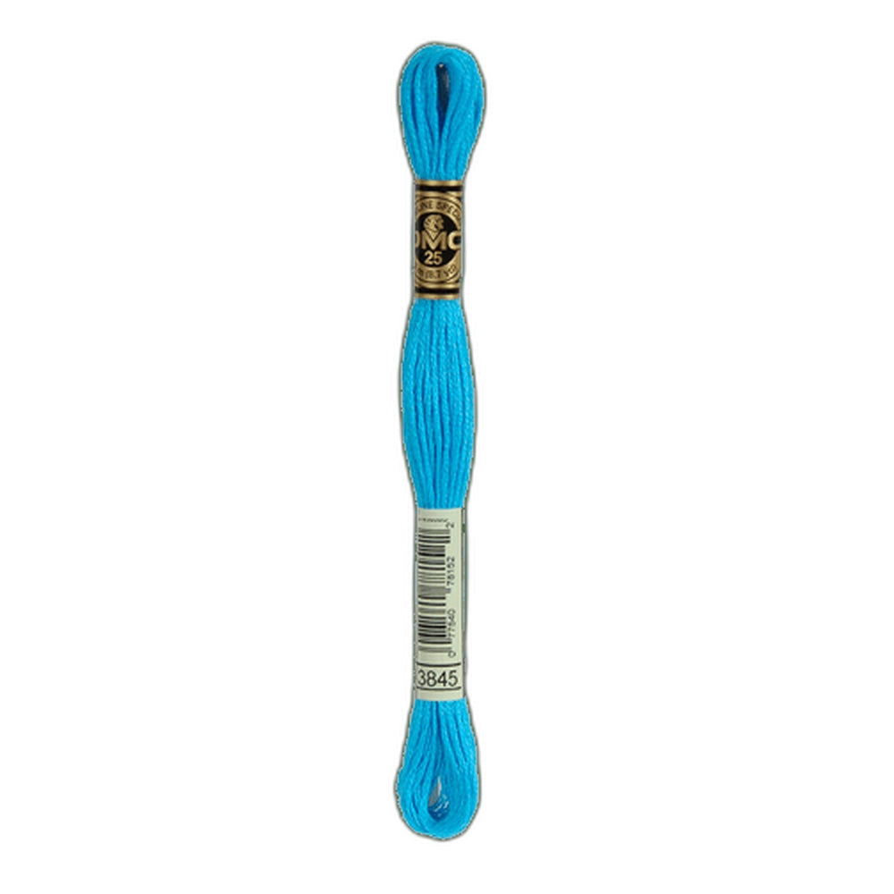 DMC 3845 Medium Bright Turquoise Stranded Cotton Embroidery Floss