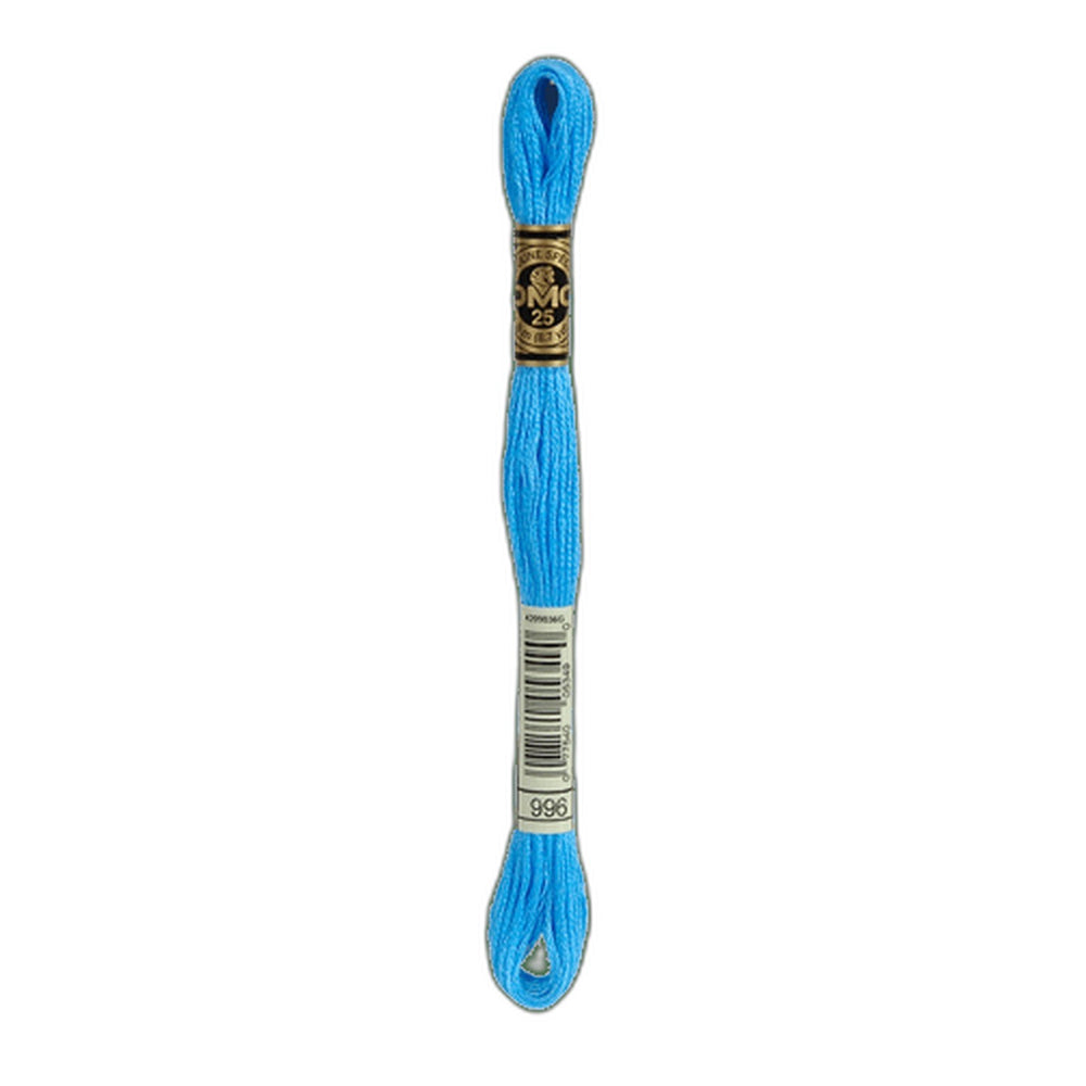 DMC 996 Medium Electric Blue Stranded Cotton Embroidery Floss