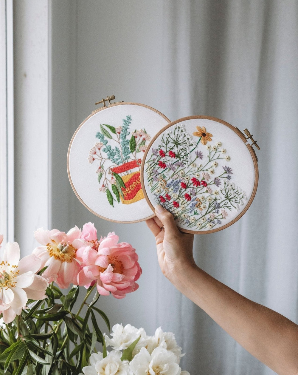 Meadow Wildflowers embroidery design