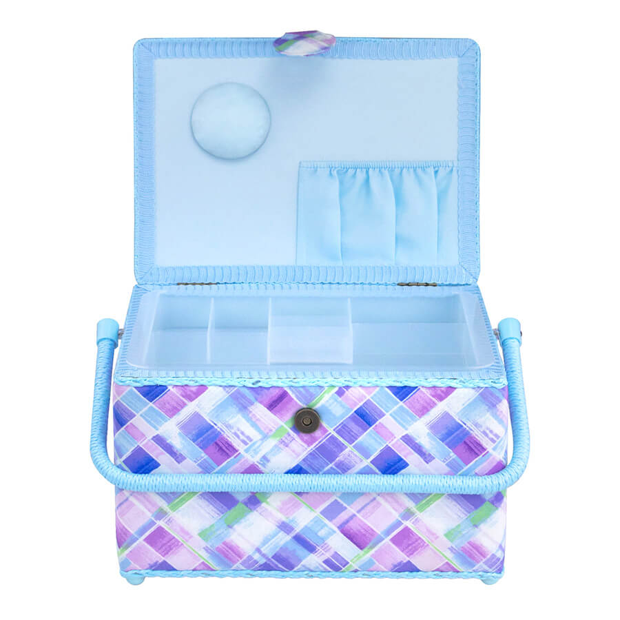 BIRCH SEWING BASKET LARGE RECTANGLE