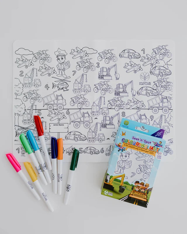 Seek 'n' Spot Colouring Mat Cars and Trucks
