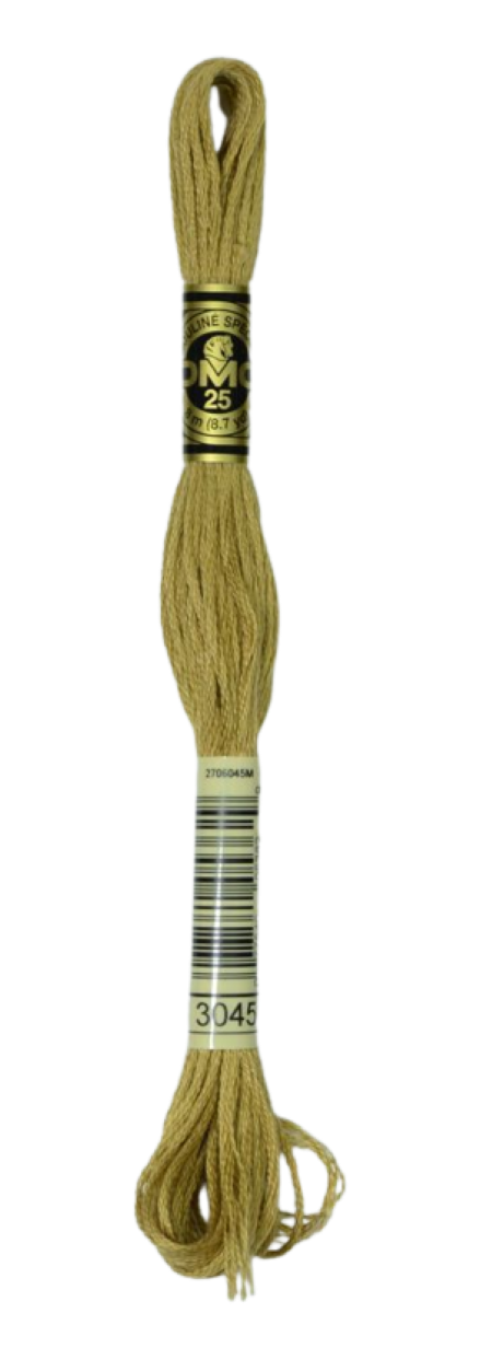 3045 Dark Yellow Beige Stranded Cotton