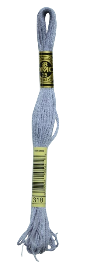 318 Pewter Grey Stranded Cotton