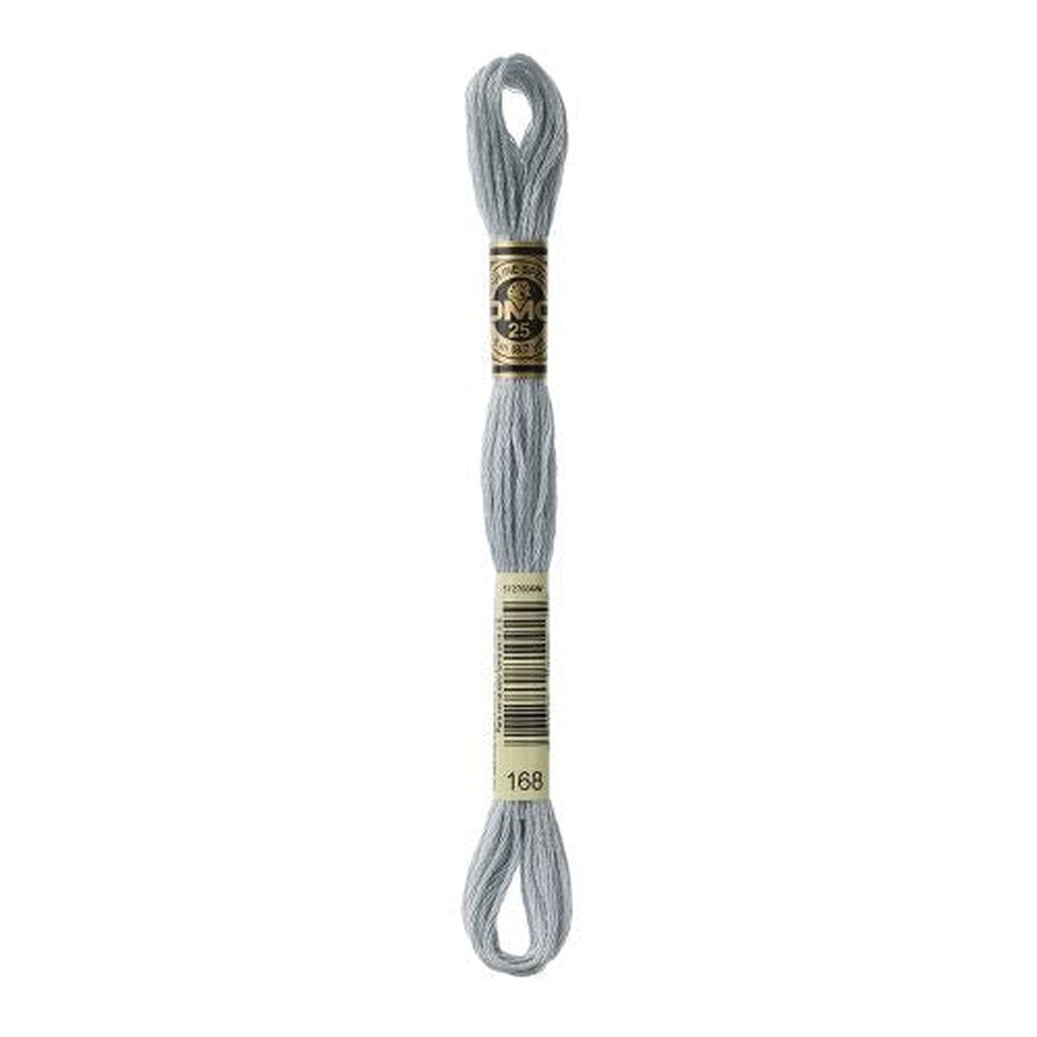 DMC 168 Very Light Pewter Stranded Cotton Embroidery Floss