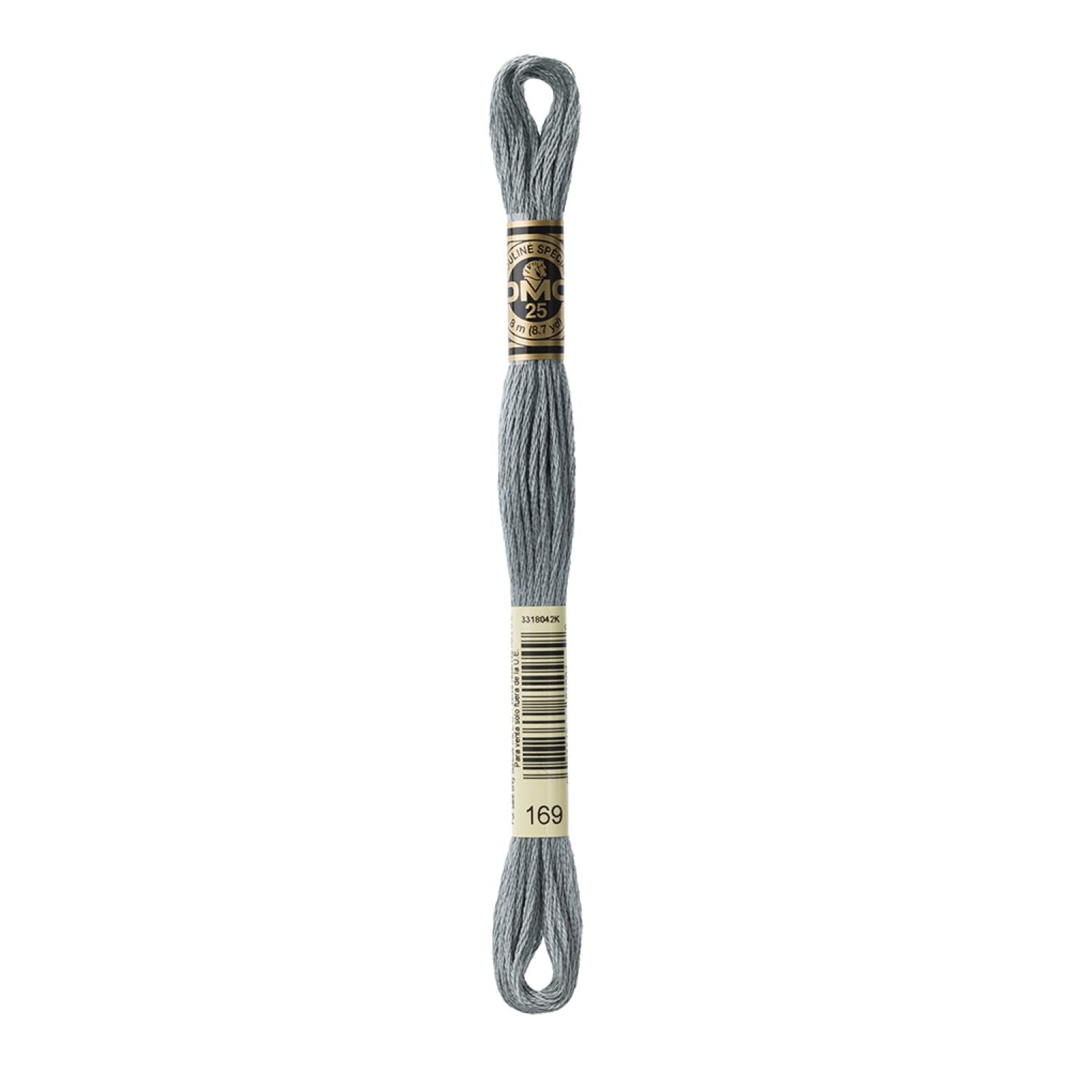 DMC Stranded Cotton 100g Cone 169 Pewter Light (Art 5214)