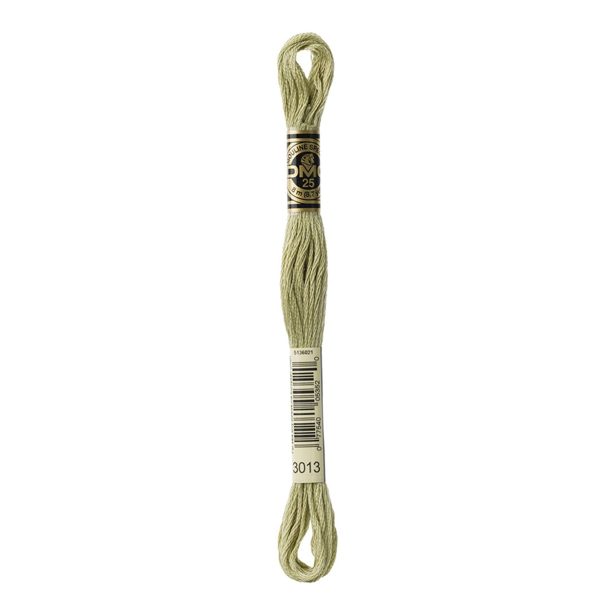 DMC Stranded Cotton 100g Cone 3013 Khaki Green Lt (Art 5214)