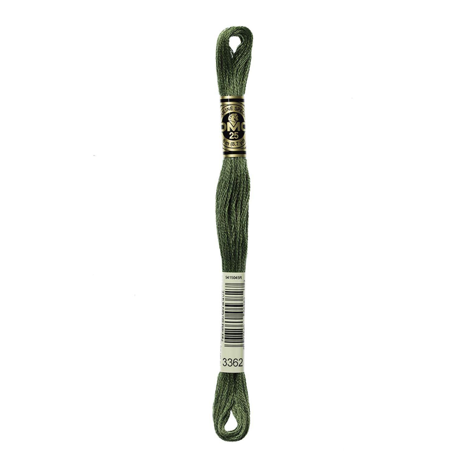 DMC Stranded Cotton 100g Cone 3362 Pine Green Dk (Art 5214)