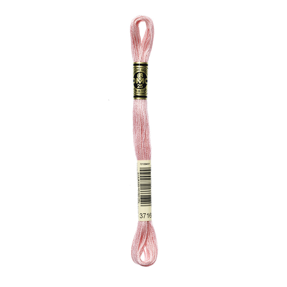 DMC 3716 Dusty Rose Medium Very Light Stranded Cotton