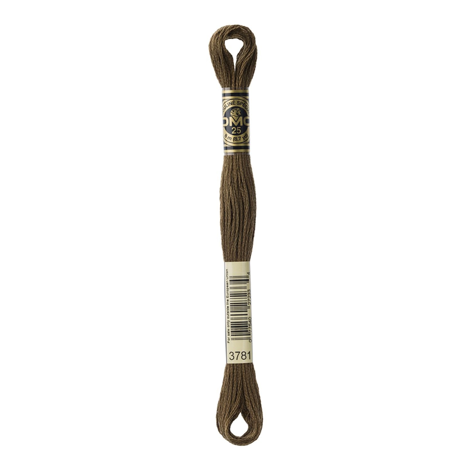 DMC Stranded Cotton 100g Cone 3781 Mocha Brown Dk (Art 5214)