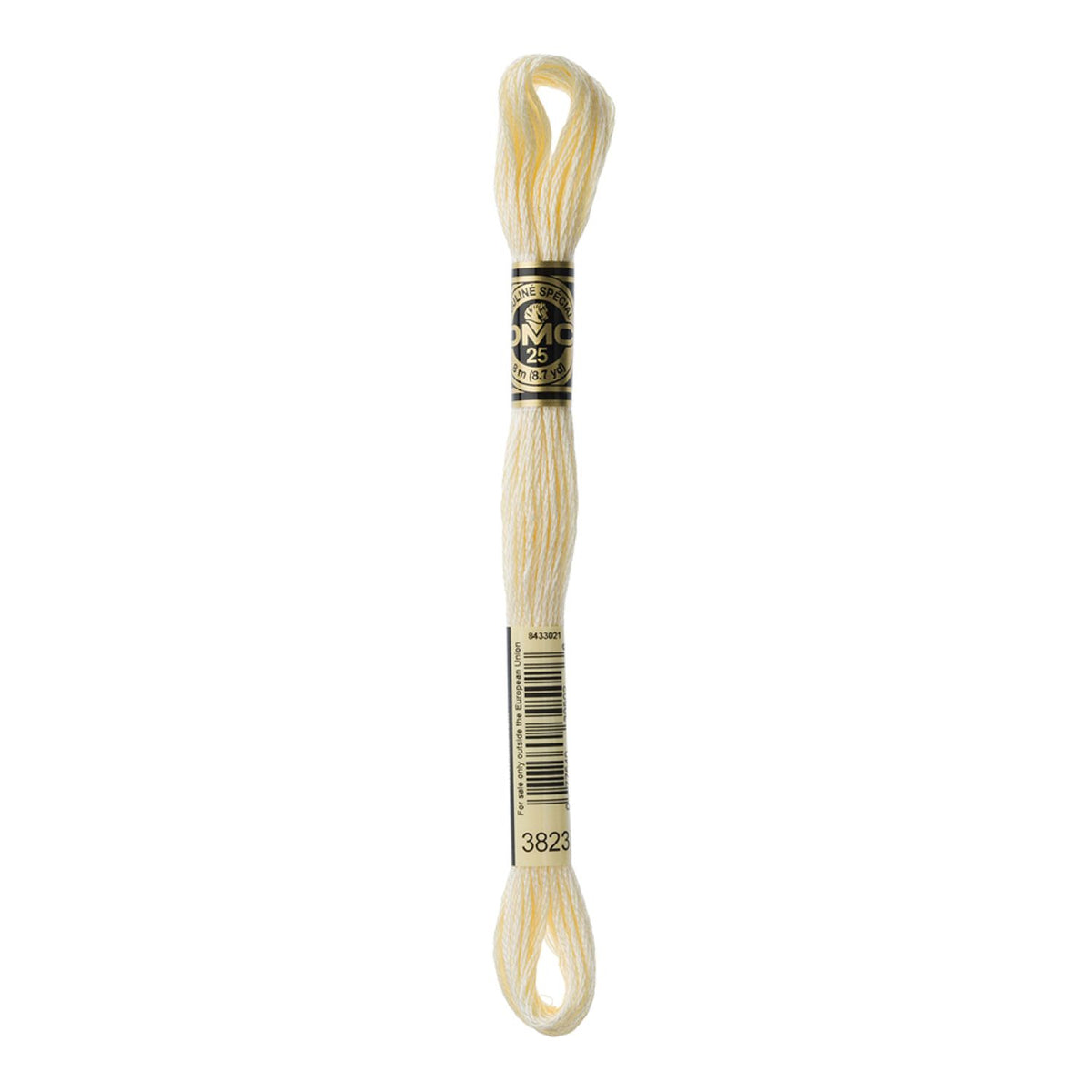 DMC Stranded Cotton 100g Cone 3823 Yellow Ultra Pale (Art 5214)